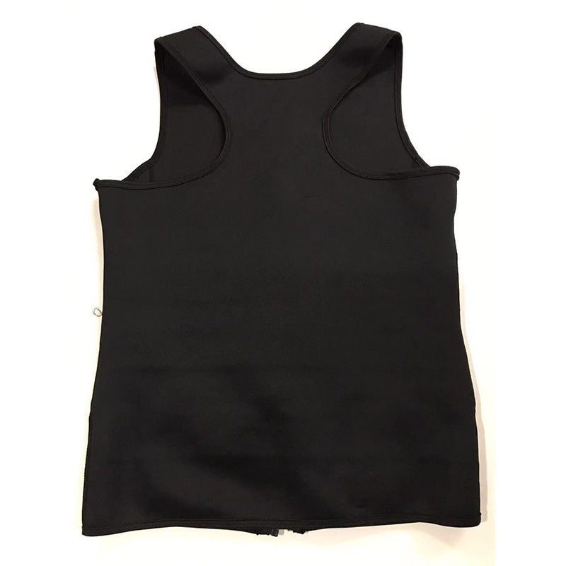 European and American Men's Sauna Clothing, Tummy Control Vest, Sports Vest, Cross-Border Corset, Neoprene Tights, Shapewear