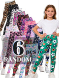 Set de 6 Leggings Estampados para Niñas – Cómodos y Coloridos