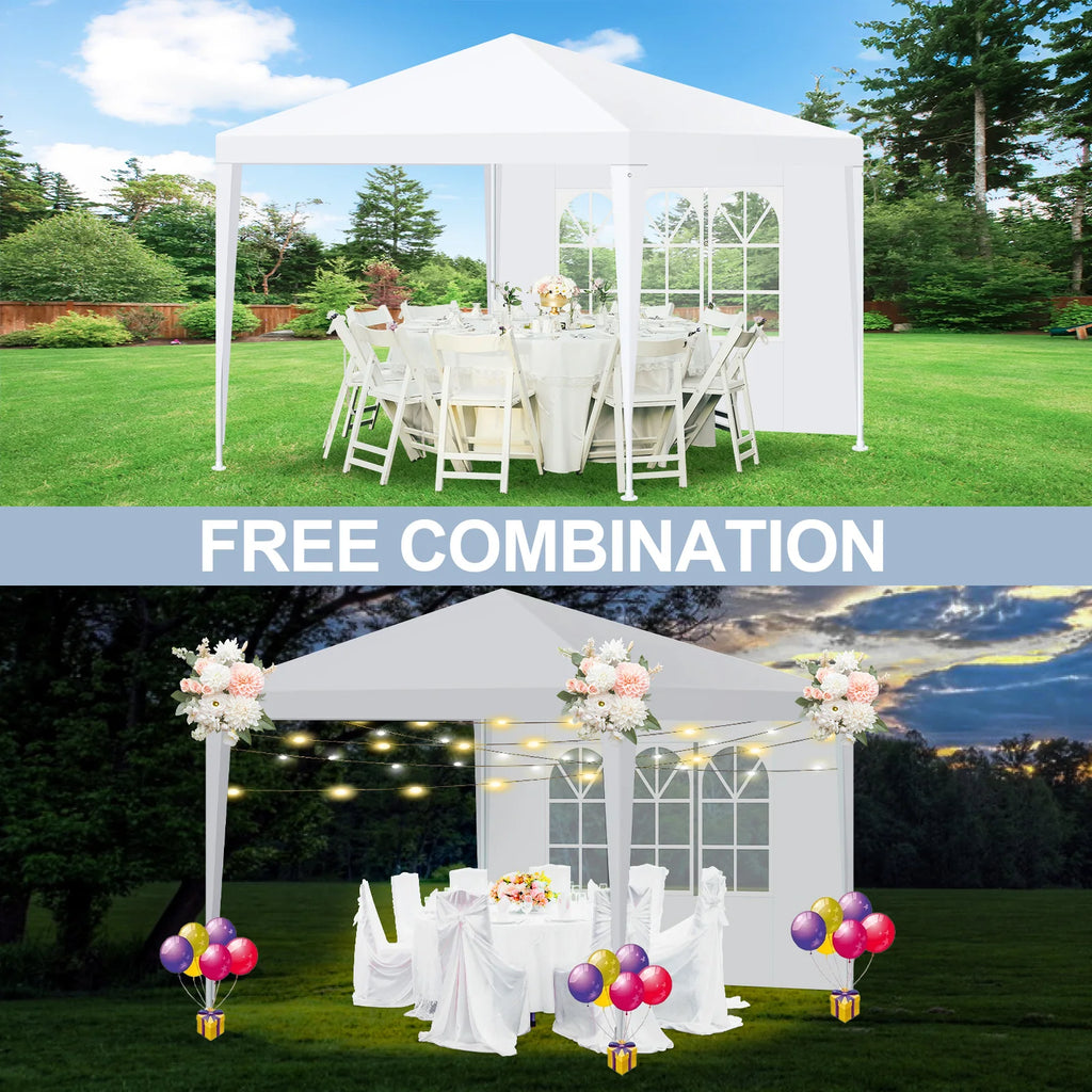 Carpa Impermeable para Fiestas y Eventos al Aire Libre – Con Paredes Laterales