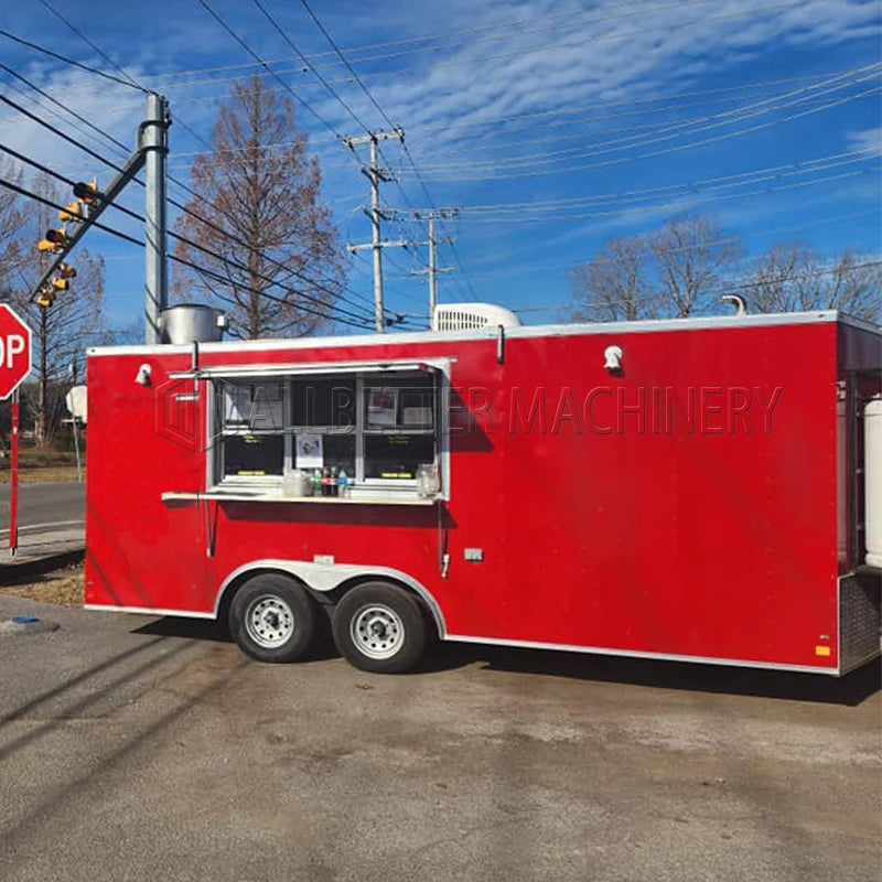 Allbetter 2026 New Luxury Multifunction Sales Vending Truck Mobile Food Truck Street Fast Food Food Trailer European Standard