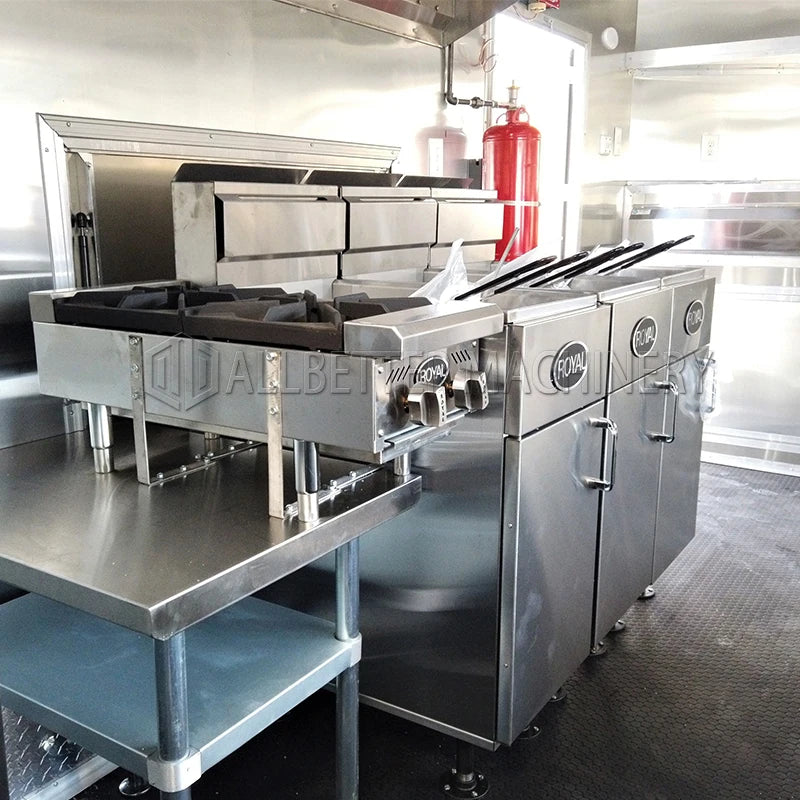 Allbetter 2026 New Luxury Multifunction Sales Vending Truck Mobile Food Truck Street Fast Food Food Trailer European Standard