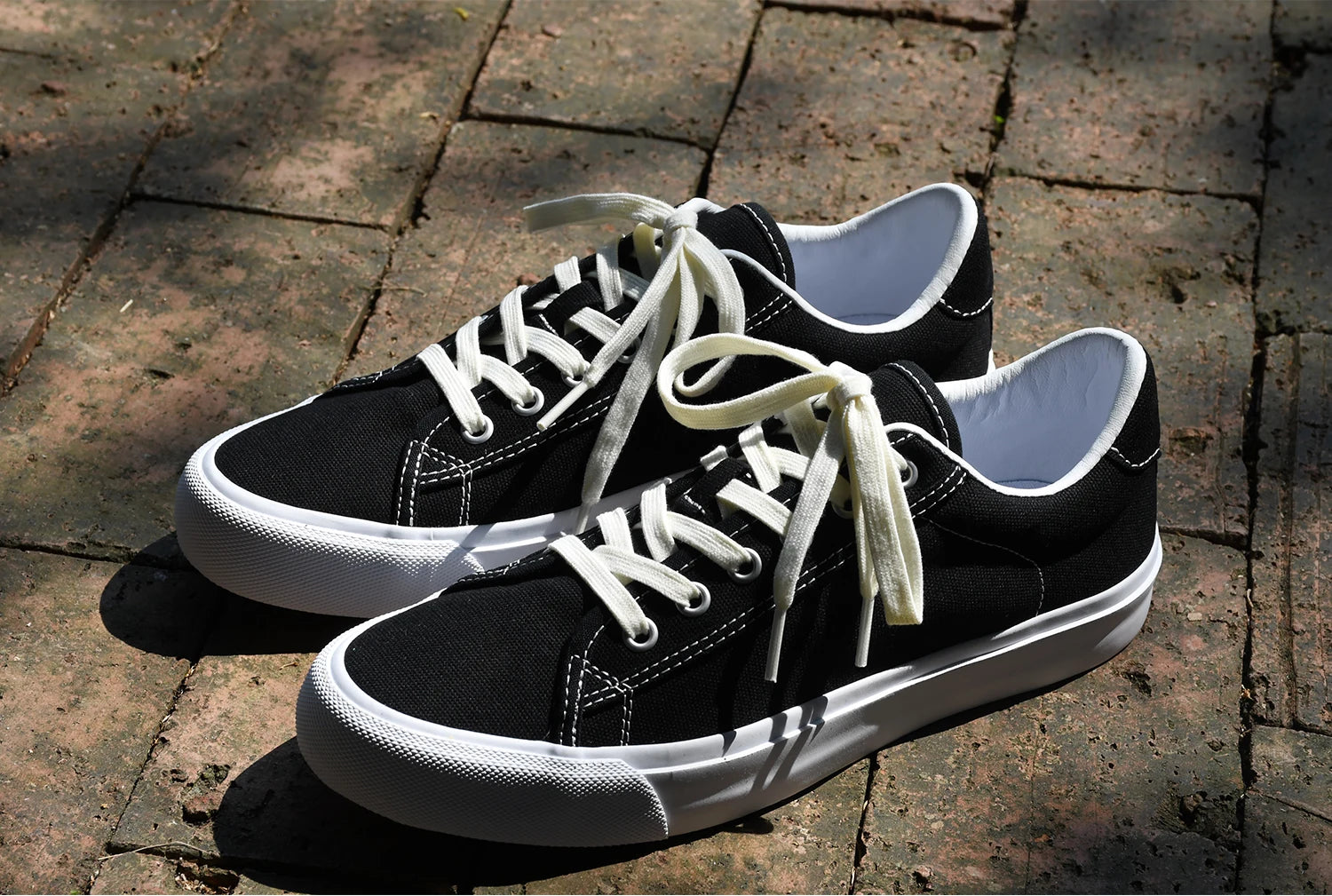 Goluck Designer Luxury Black White Canvas Sneaker Men's Women's Skateboar Shoes Steetwear Vulc Breathable Durable soft Footwear