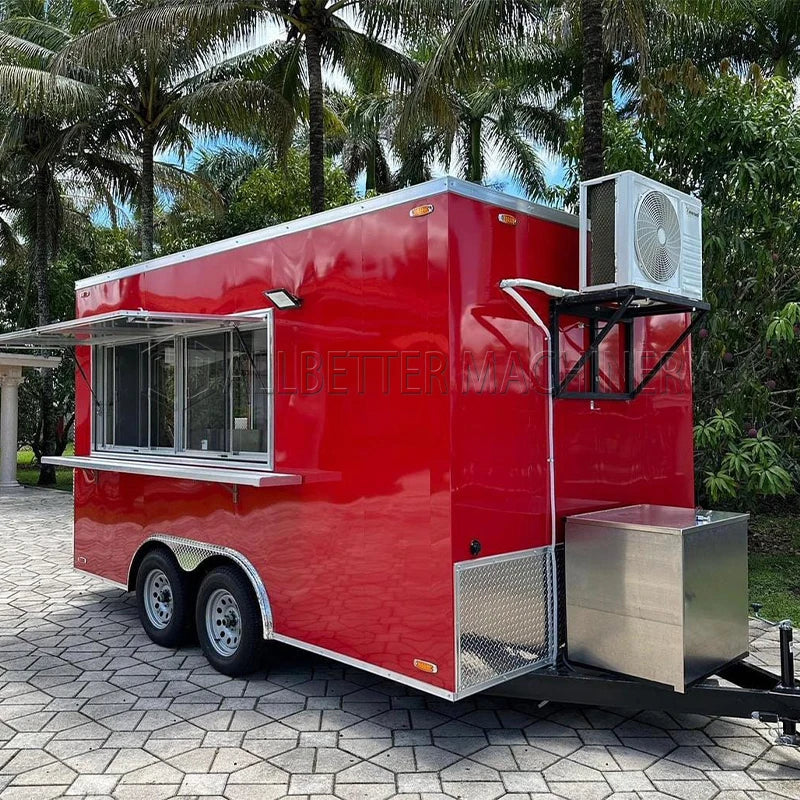 Allbetter 2026 New Luxury Multifunction Sales Vending Truck Mobile Food Truck Street Fast Food Food Trailer European Standard