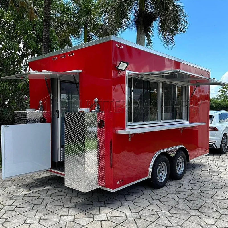 Allbetter 2026 New Luxury Multifunction Sales Vending Truck Mobile Food Truck Street Fast Food Food Trailer European Standard