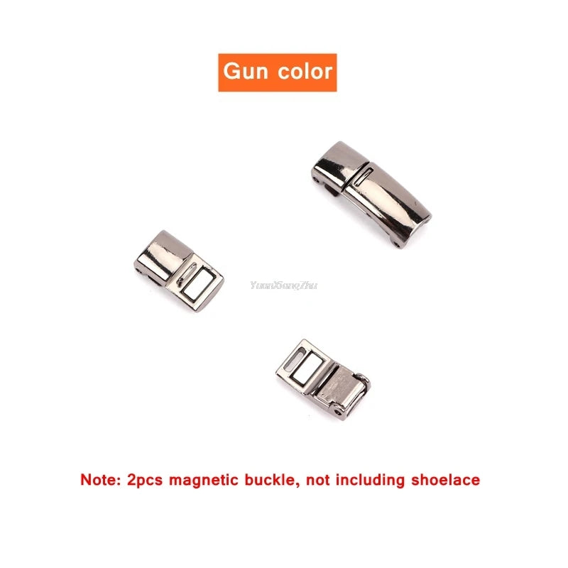 New Rainbow Magnetic Lock Shoelaces Elastic No tie Shoe laces Sneakers Shoelace Kids Adult Lazy Laces One Size Fits All Shoes