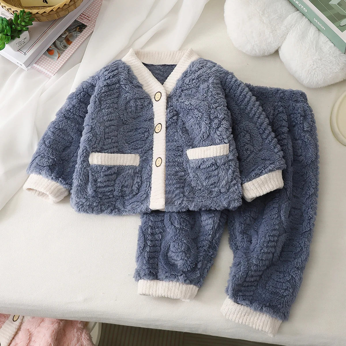 Kids Winter Padded Warm Pajama Set - EXPRESS STORE