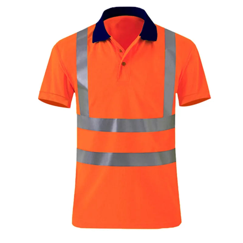 Safety Reflective T shirts High quality Working T-shirt with Reflection Tapes Road Construction Security Tops