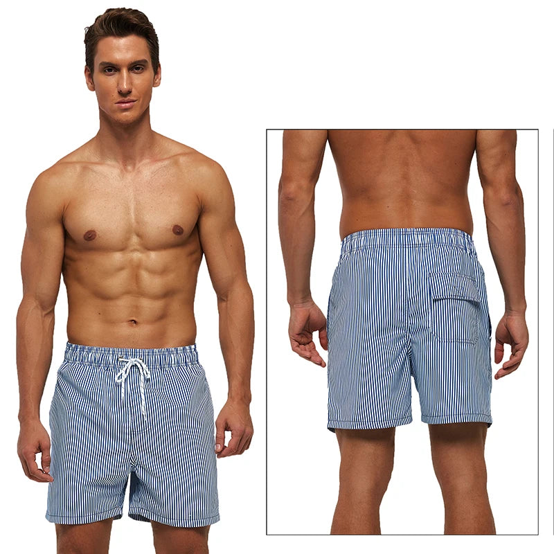 DATIFER Men's Beach Print Shorts – Summer Surfing Swimwear