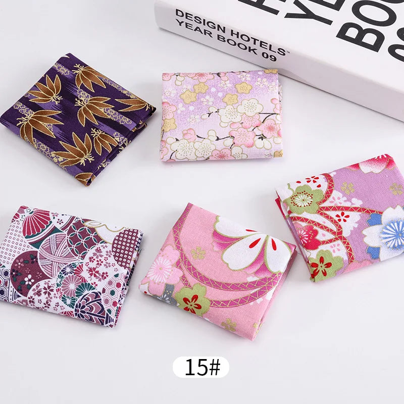 Japanese Cotton Printed Patchwork Fabric Quilting Material For Sewing Dolls And Bags Needlework Accessories 20x25cm/Pcs TJ0361