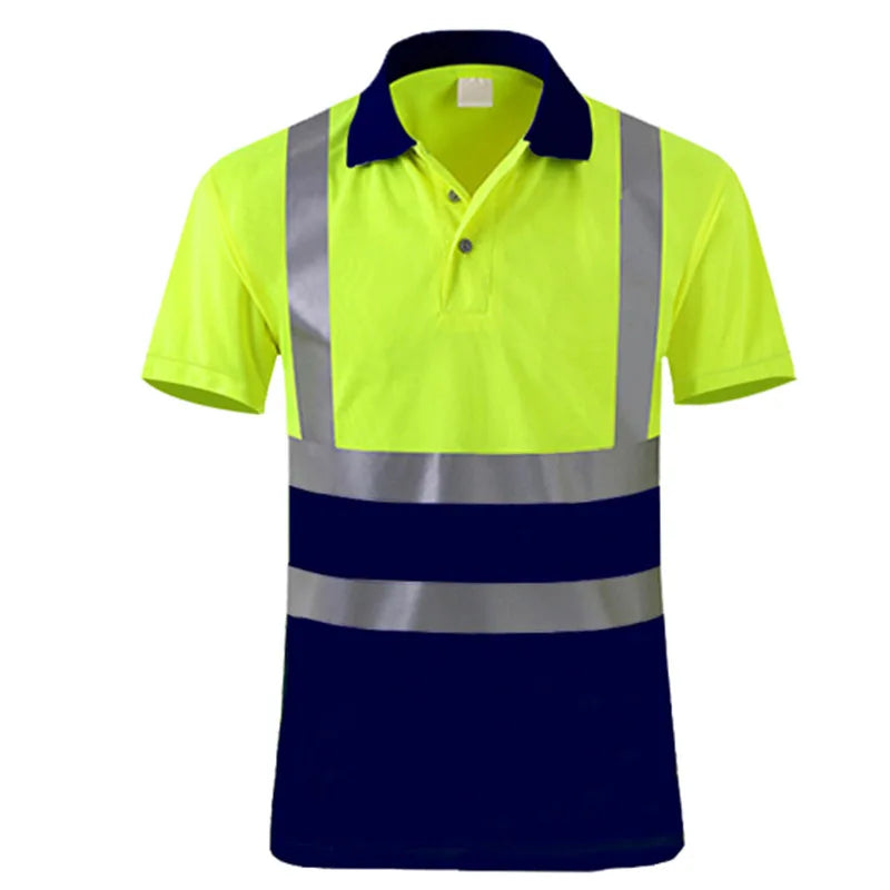 Safety Reflective T shirts High quality Working T-shirt with Reflection Tapes Road Construction Security Tops