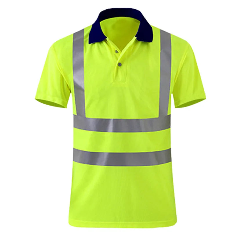 Safety Reflective T shirts High quality Working T-shirt with Reflection Tapes Road Construction Security Tops