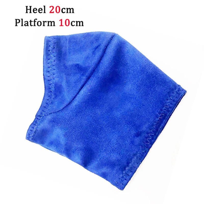 Shoe Cover Pole Dance Shoes Protective Cover High Heels 20cm Waterproof Platform 10cm Suede Material Strong Wear-resistant