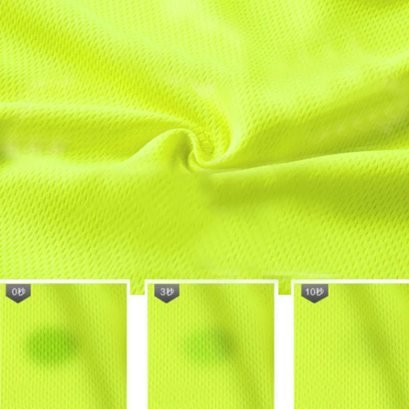 Safety Reflective T shirts High quality Working T-shirt with Reflection Tapes Road Construction Security Tops