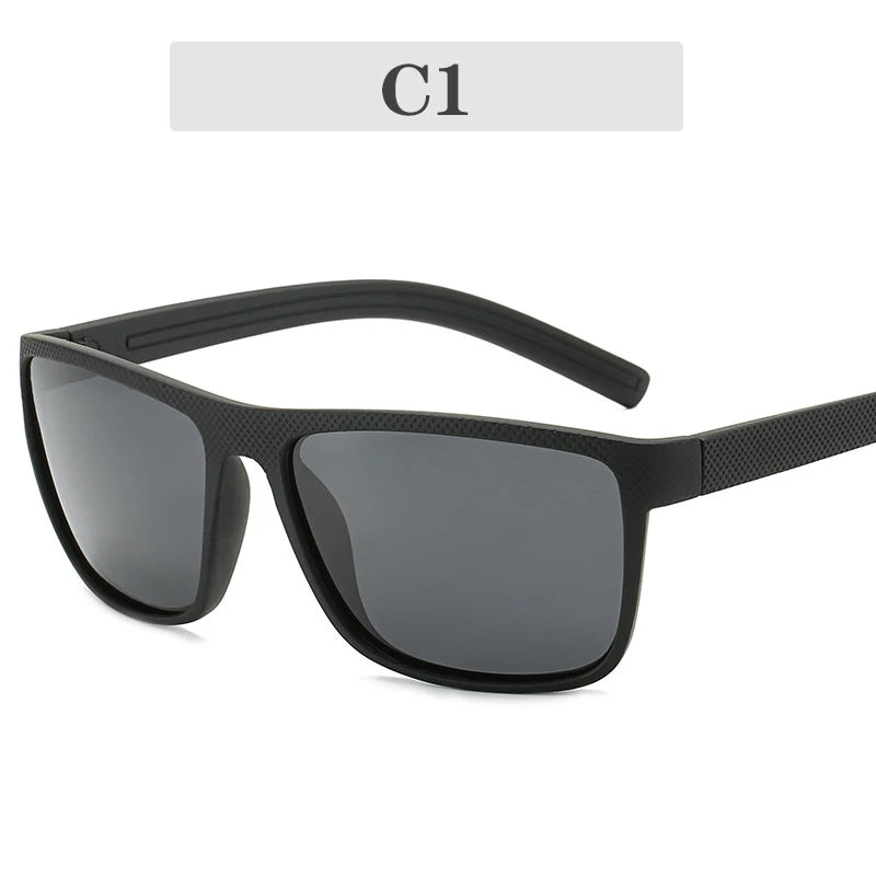New Women Sunglasses Men Plastic Black Full Frame Square Sun Glasses Out Door Driving Sun Eyewear Fashionable Eyeglass Uv400 ﻿