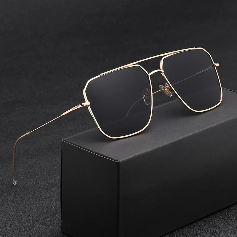 New Women Sunglasses Men Plastic Black Full Frame Square Sun Glasses Out Door Driving Sun Eyewear Fashionable Eyeglass Uv400 ﻿