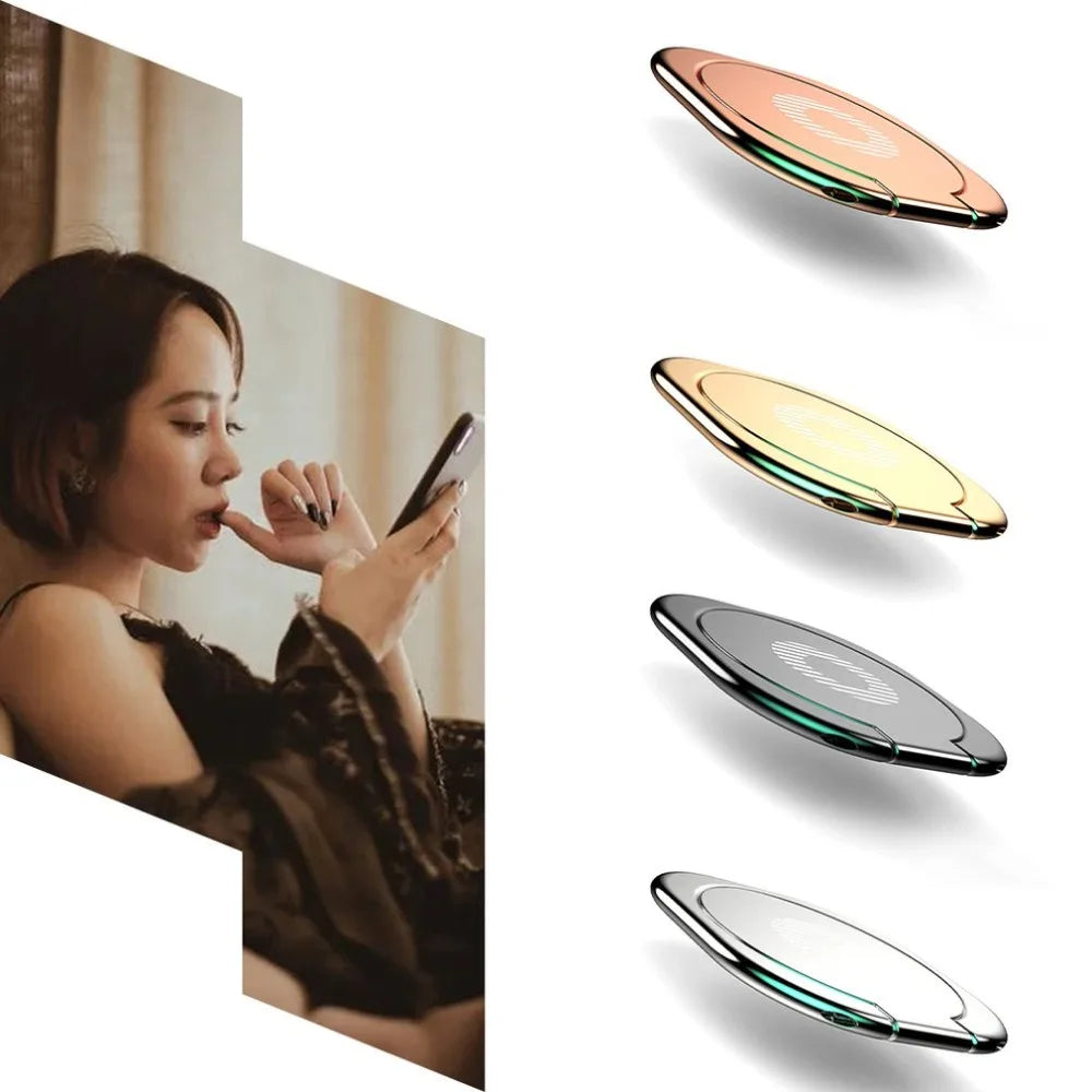 2021 Luxury Rotatable Finger Ring Mobile Phone Holder Stand Grip for Universal Car Magnetic Mount Phone Back Sticker Pad Bracket