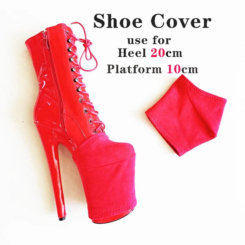 Shoe Cover Pole Dance Shoes Protective Cover High Heels 20cm Waterproof Platform 10cm Suede Material Strong Wear-resistant