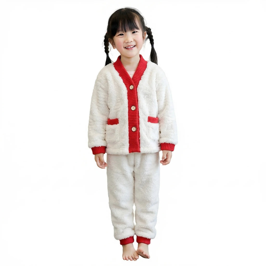 Suit Winter New Baby Padded Thickened Boys Home Wear Girls Pajamas Warm Children's Clothing