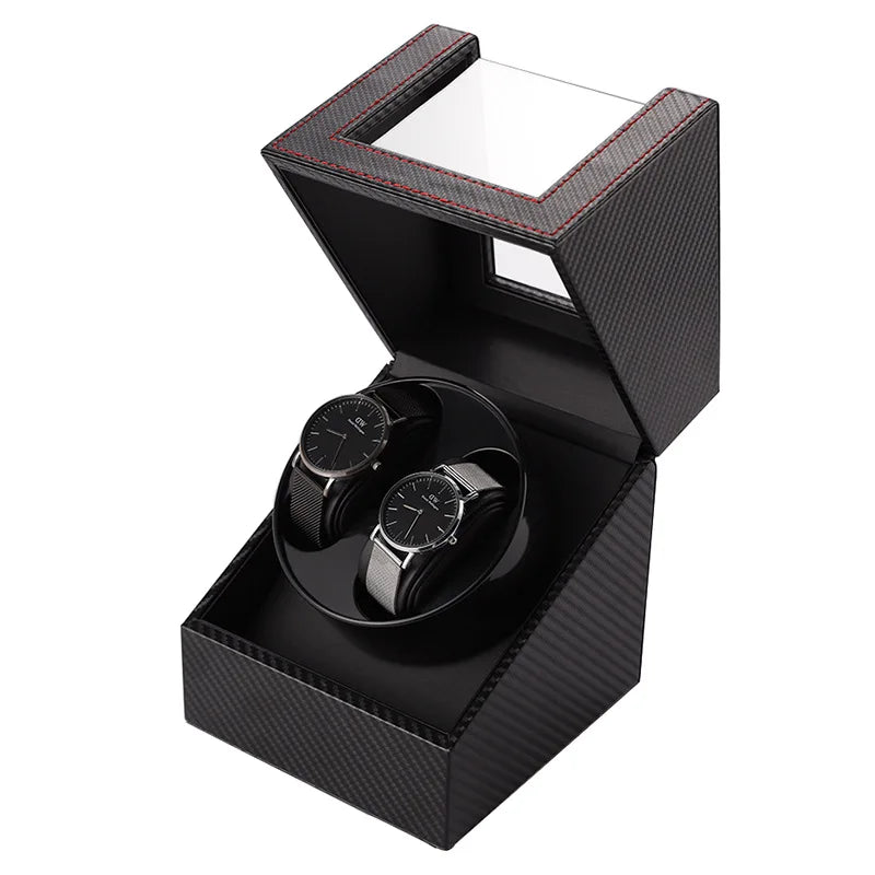 FRUCASE Double Watch Winder For Automatic Watches Watch Box USB Charging 2+0