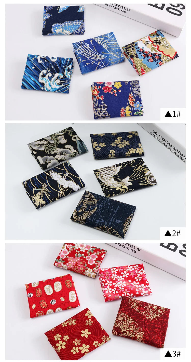 Japanese Cotton Printed Patchwork Fabric Quilting Material For Sewing Dolls And Bags Needlework Accessories 20x25cm/Pcs TJ0361