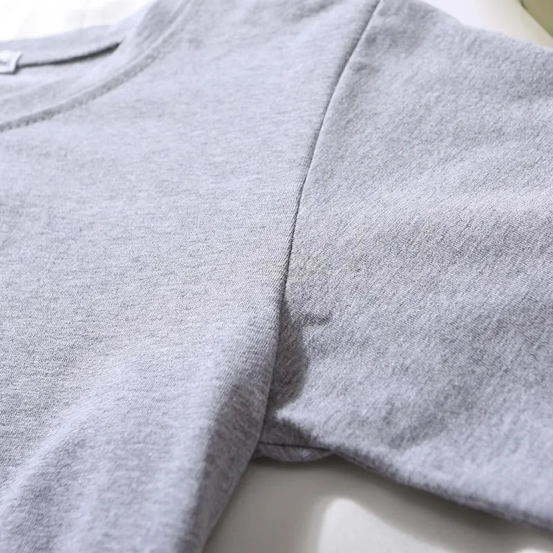 Summer Short Sleeve T Shirts Women Cotton Solid T-shirt O Neck High Waist Crop Top Tee Female Casual Loose T Shirt