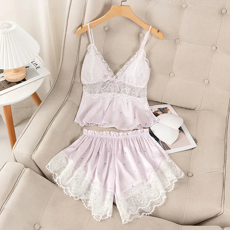 Manufacturer Wholesale V-Neck Satin Women'S Sleepwear Full Nursing Nightdress Maternity Breastfeeding Pyjamas Pants