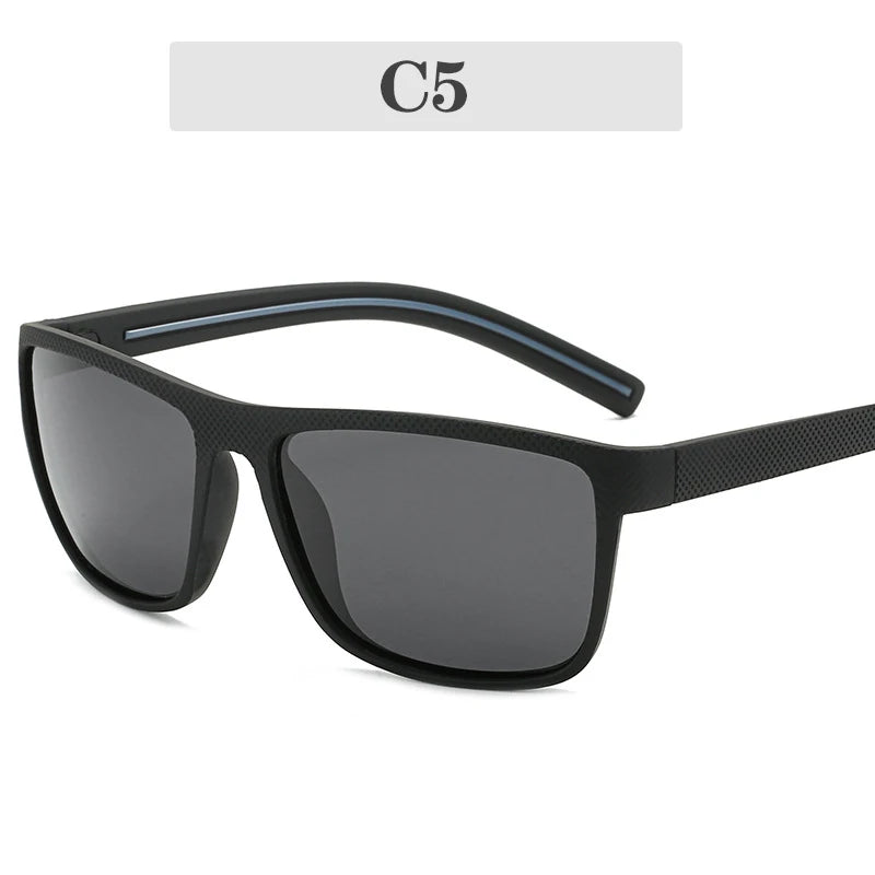 New Women Sunglasses Men Plastic Black Full Frame Square Sun Glasses Out Door Driving Sun Eyewear Fashionable Eyeglass Uv400 ﻿