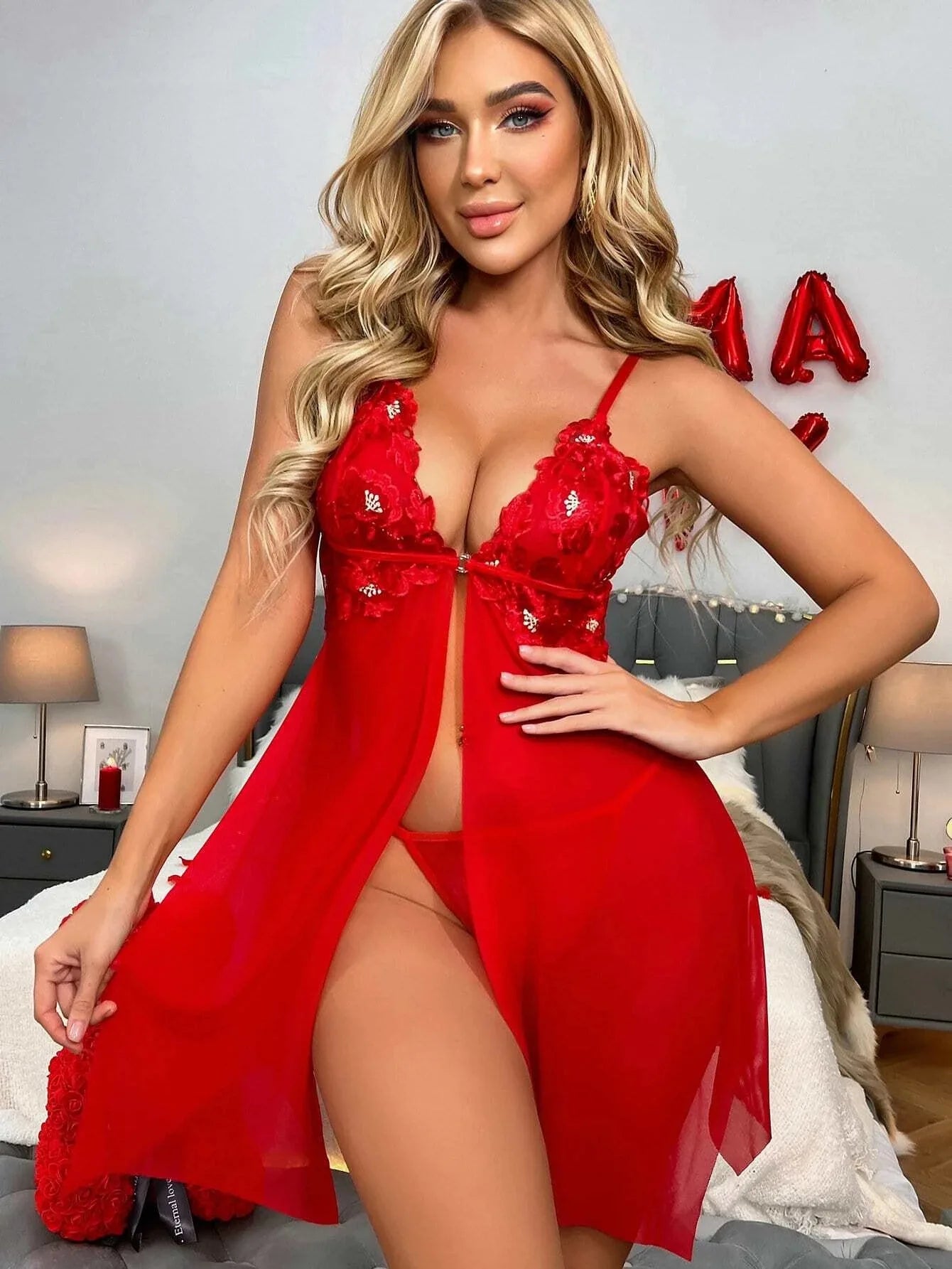 Women Summer Hot Sale Sexy Underwear 2 Piece Set Suits Pajamas Long Dress Sleeveless Soft Women's Sleepwear