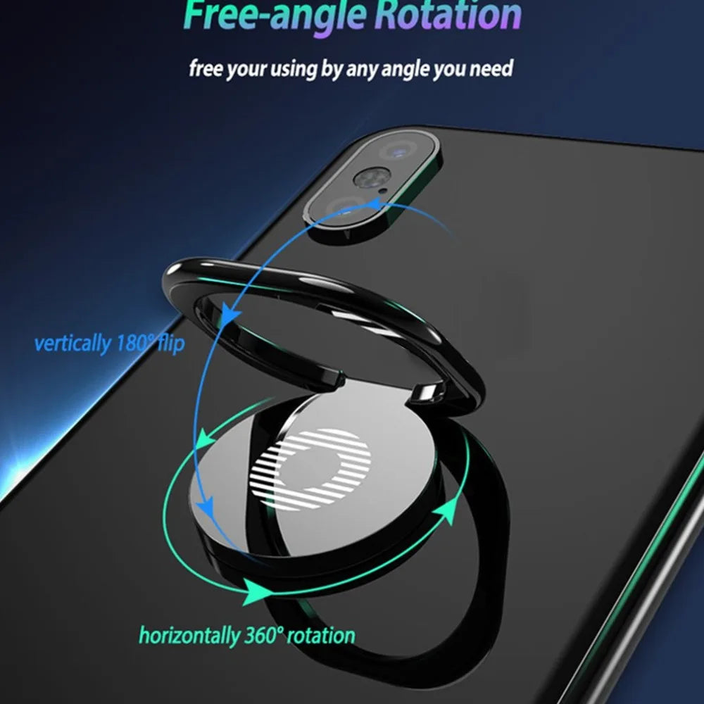 2021 Luxury Rotatable Finger Ring Mobile Phone Holder Stand Grip for Universal Car Magnetic Mount Phone Back Sticker Pad Bracket