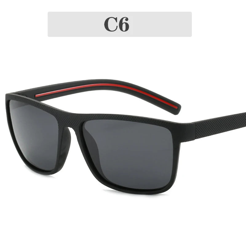 New Women Sunglasses Men Plastic Black Full Frame Square Sun Glasses Out Door Driving Sun Eyewear Fashionable Eyeglass Uv400 ﻿