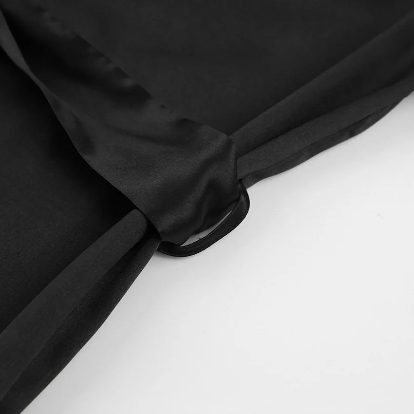 Women's Satin Bridal Robe with Feathers | Luxury Silk Nighty Sleepwear