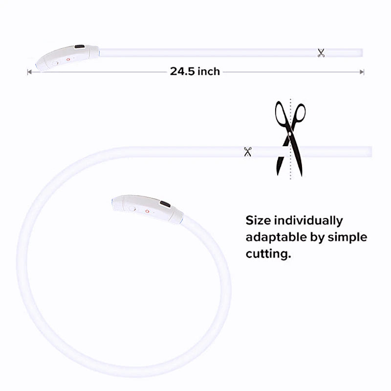 Led Glowing Dog Collar  Luminous Collar Adjustable Night Light  Harness Dog Leash For Girl Small Dogs Cat Pet Safety Accessories