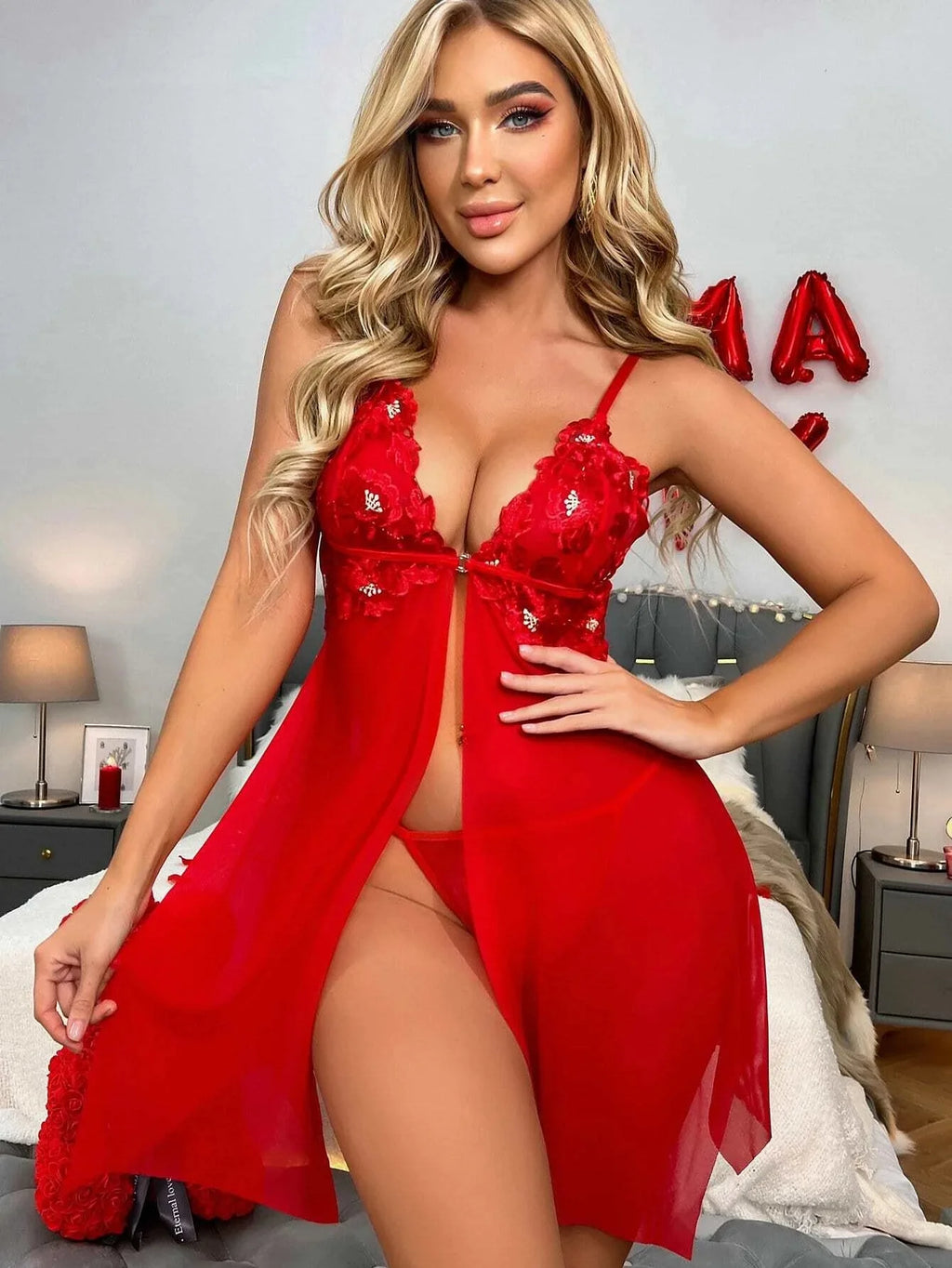Women Summer Hot Sale Sexy Underwear 2 Piece Set Suits Pajamas Long Dress Sleeveless Soft Women's Sleepwear