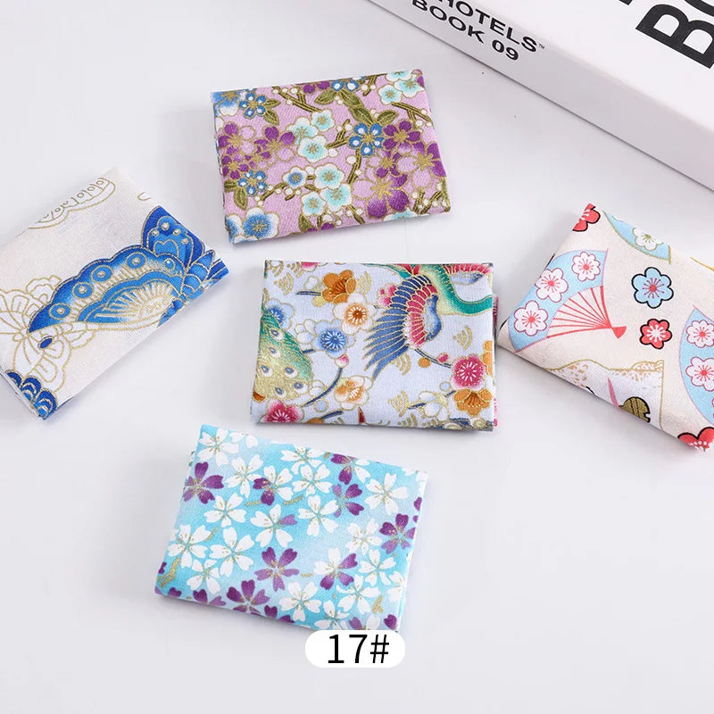 Japanese Cotton Printed Patchwork Fabric Quilting Material For Sewing Dolls And Bags Needlework Accessories 20x25cm/Pcs TJ0361