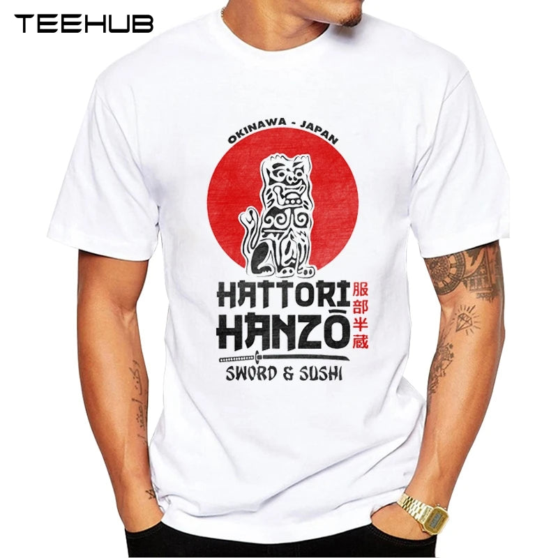TEEHUB Kame House Print T-Shirt Fashion Cool O-neck Hattori Hanzo Men's T Shirt Short Sleeve Casual Men Clothing