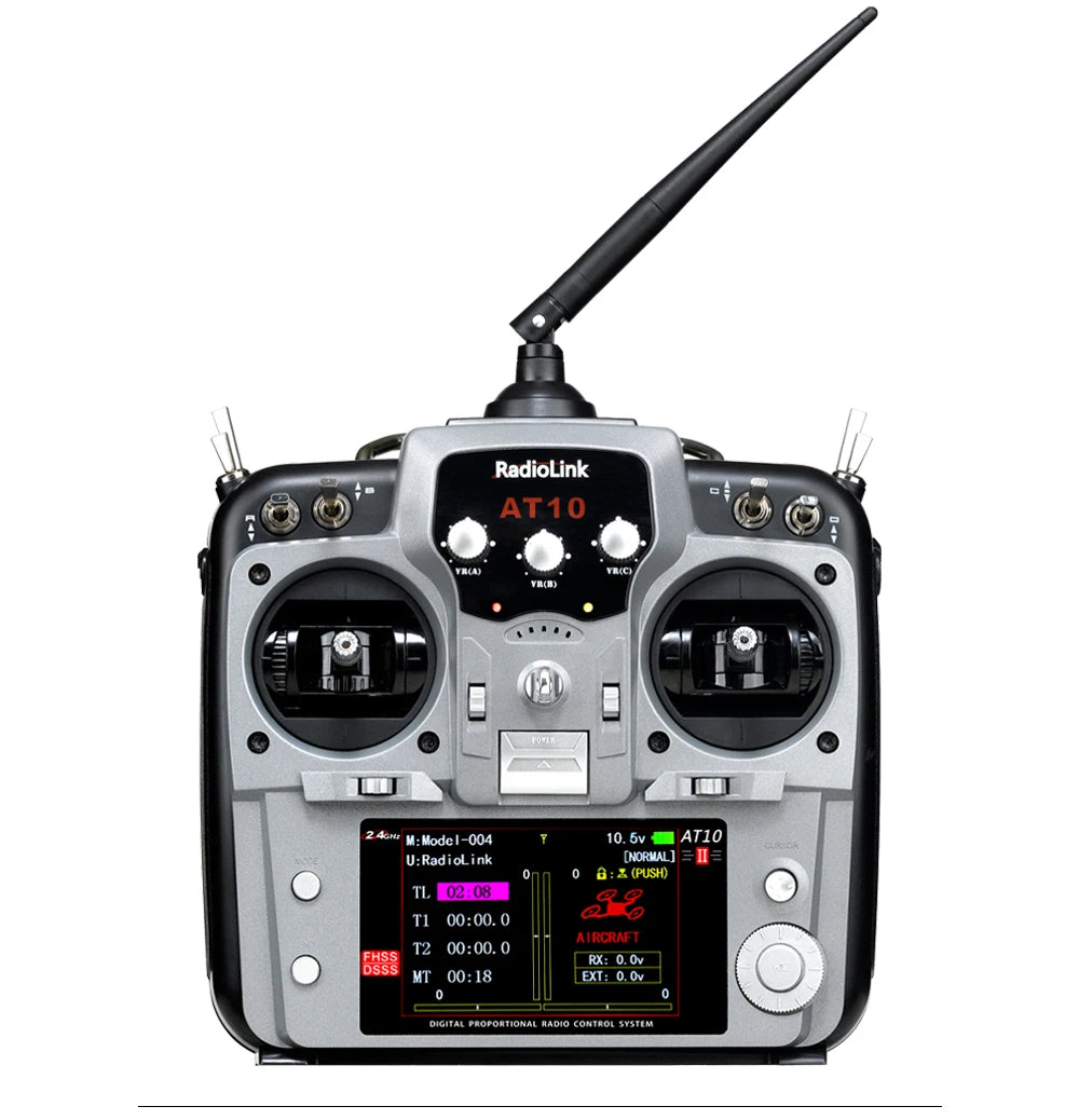 Radiolink AT10 II 12CH RC Transmitter and Receiver R12DS 2.4G AT9S PRO Radio Remote Controller for RC Drone/ Fixed Wing