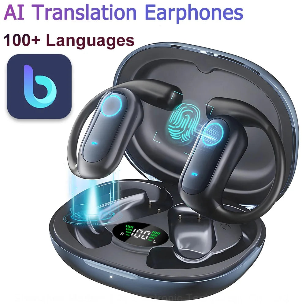 YYK-Q17 AI Earphones Supports Real-time Translation of Audio and Video Calls for Overseas Travel and Multinational Meetings