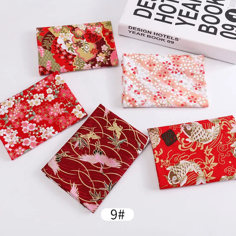 Japanese Cotton Printed Patchwork Fabric Quilting Material For Sewing Dolls And Bags Needlework Accessories 20x25cm/Pcs TJ0361