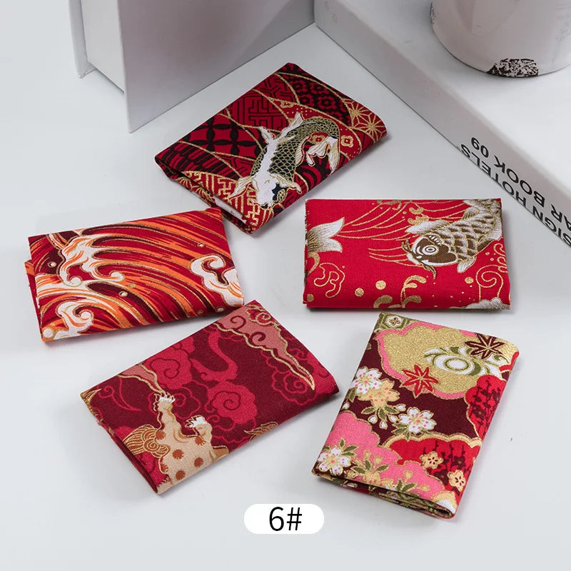 Japanese Cotton Printed Patchwork Fabric Quilting Material For Sewing Dolls And Bags Needlework Accessories 20x25cm/Pcs TJ0361