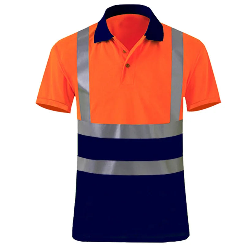 Safety Reflective T shirts High quality Working T-shirt with Reflection Tapes Road Construction Security Tops