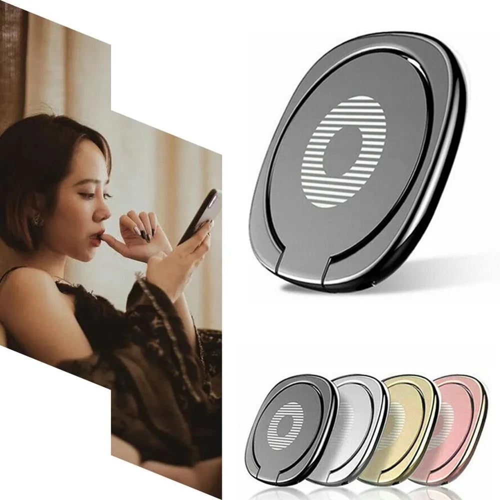 2021 Luxury Rotatable Finger Ring Mobile Phone Holder Stand Grip for Universal Car Magnetic Mount Phone Back Sticker Pad Bracket
