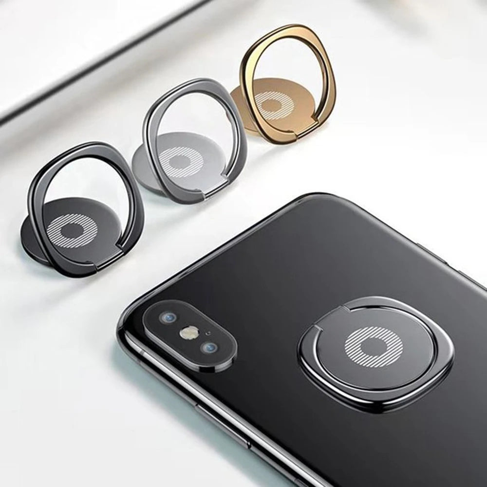 2021 Luxury Rotatable Finger Ring Mobile Phone Holder Stand Grip for Universal Car Magnetic Mount Phone Back Sticker Pad Bracket