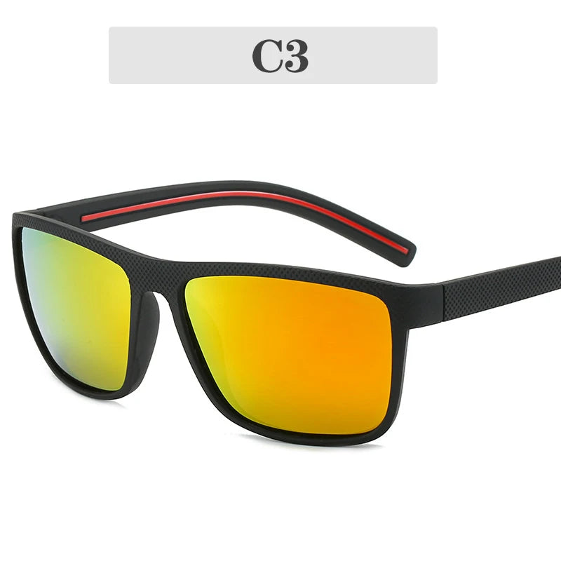New Women Sunglasses Men Plastic Black Full Frame Square Sun Glasses Out Door Driving Sun Eyewear Fashionable Eyeglass Uv400 ﻿
