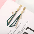 Korean Long Statement Geometric Triangle Tassel Dangle Drop Earrings For Women Earrings Fashion Jewelry Oorbellen Brincos
