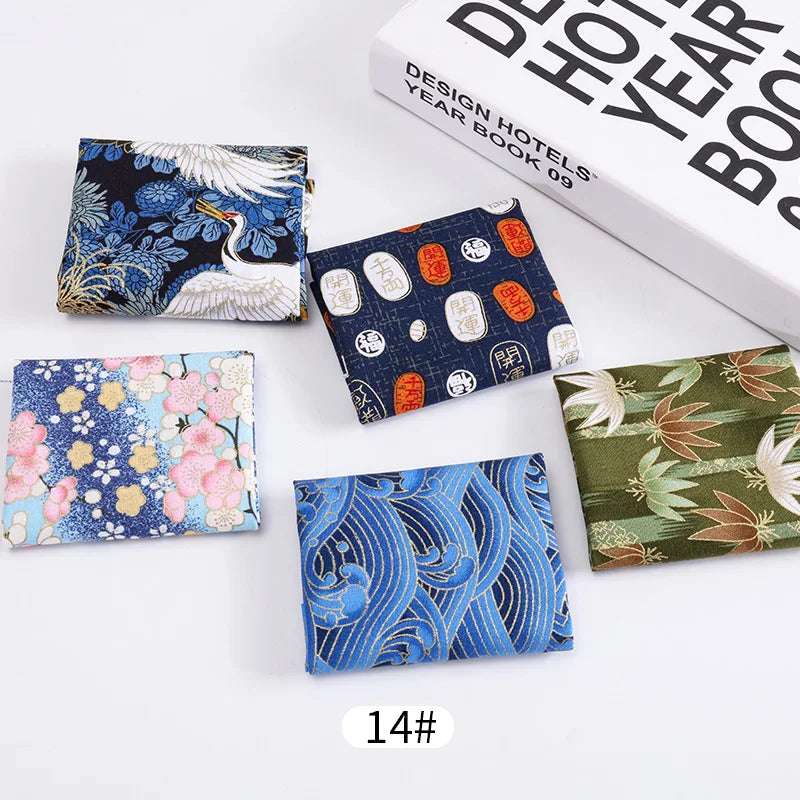 Japanese Cotton Printed Patchwork Fabric Quilting Material For Sewing Dolls And Bags Needlework Accessories 20x25cm/Pcs TJ0361