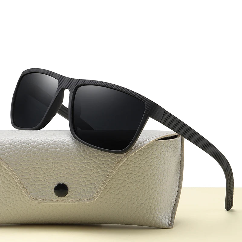 New Women Sunglasses Men Plastic Black Full Frame Square Sun Glasses Out Door Driving Sun Eyewear Fashionable Eyeglass Uv400 ﻿