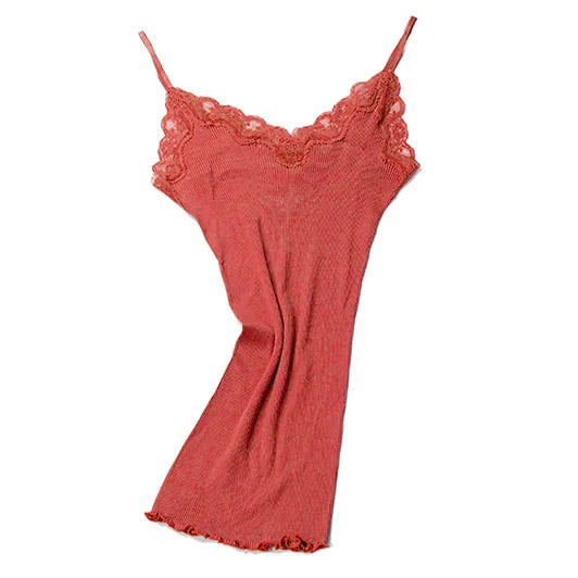 SuyaDream Women Lace Camis 70%Real Silk 30%Cotton Lace Camisoles Spandex knits Soft Basic shirt 2022 New Vest Solid colors