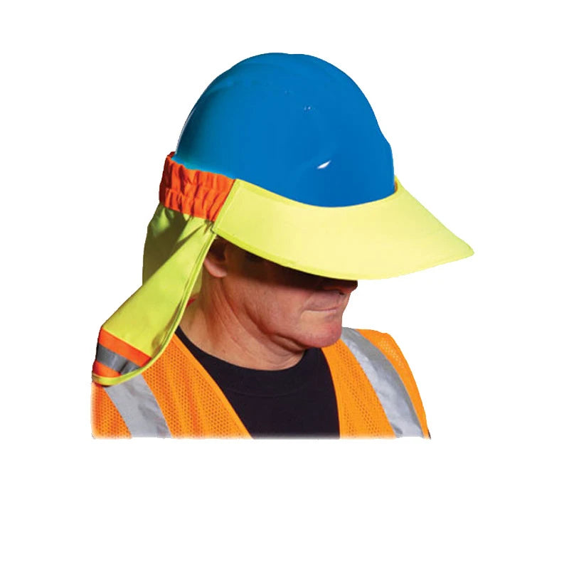 Hi Viz Reflective Safety Sunshade Outdoor Construction Safety Hard Hat Sun Shade Neck Shield Neck Protective Helmets Shield