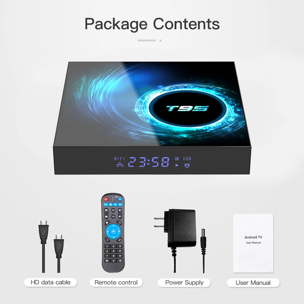 Smart TV Box 2026 T95 Plus HD 6K Android 16 Allwinner H616 4GB 64GB 128GB Dual Wifi Media Player PK X96Max Plus H96 Set Top Box