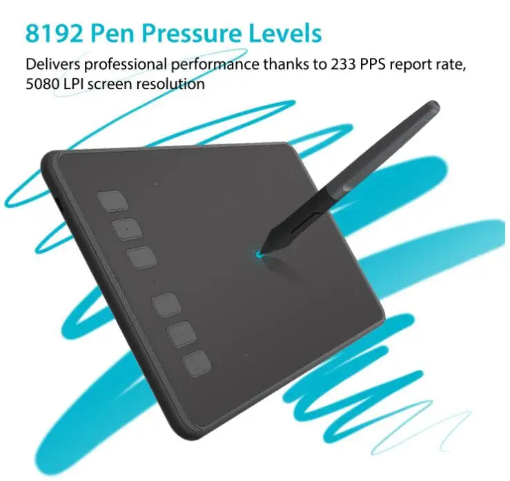 Huion H640P Online Teaching Education Meeting Writing Digital Stylus Pen Drawing Graphic Tablet